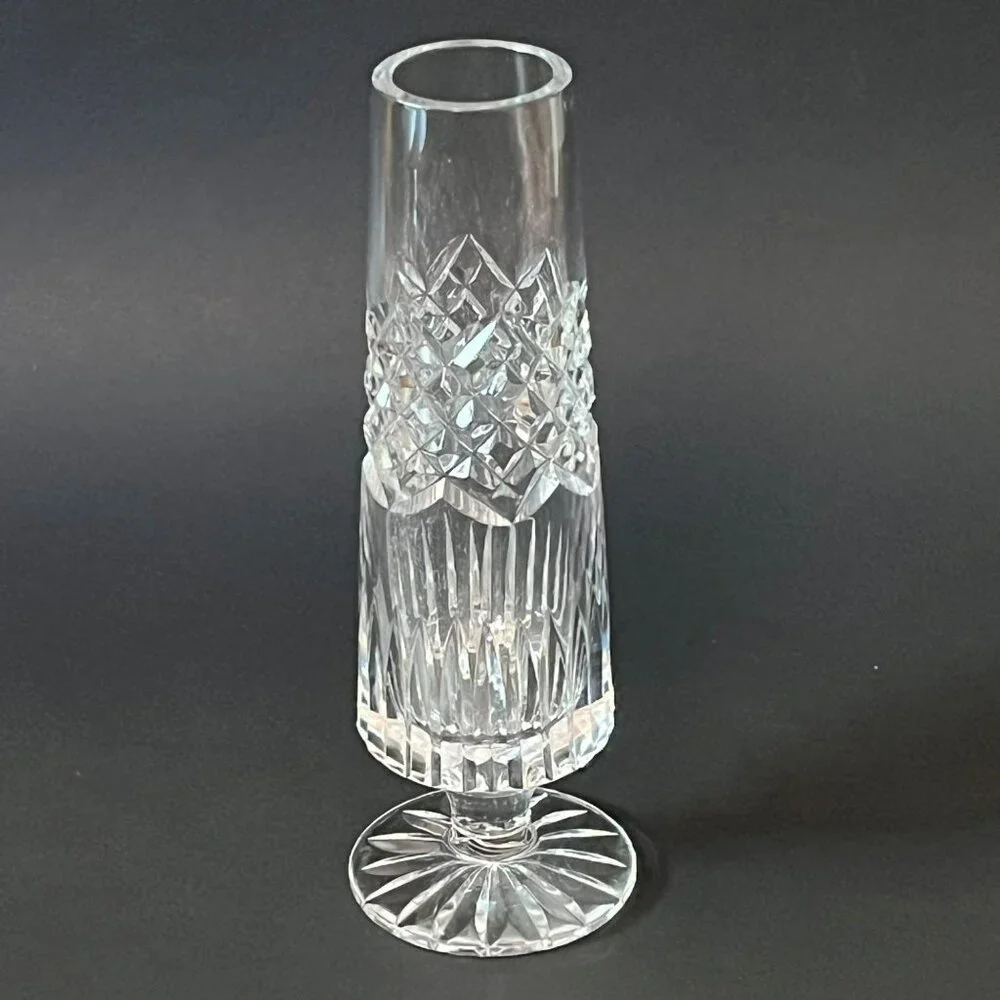 Crystal Footed Bud Vase 6-7/8